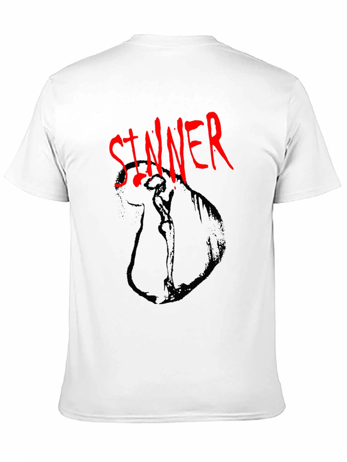 Sinner Graphic Tee - Dark Humor Fashion
