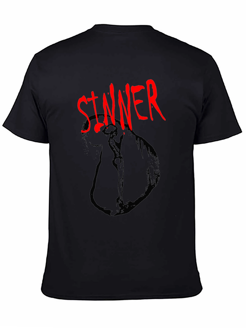 Sinner Graphic Tee - Dark Humor Fashion