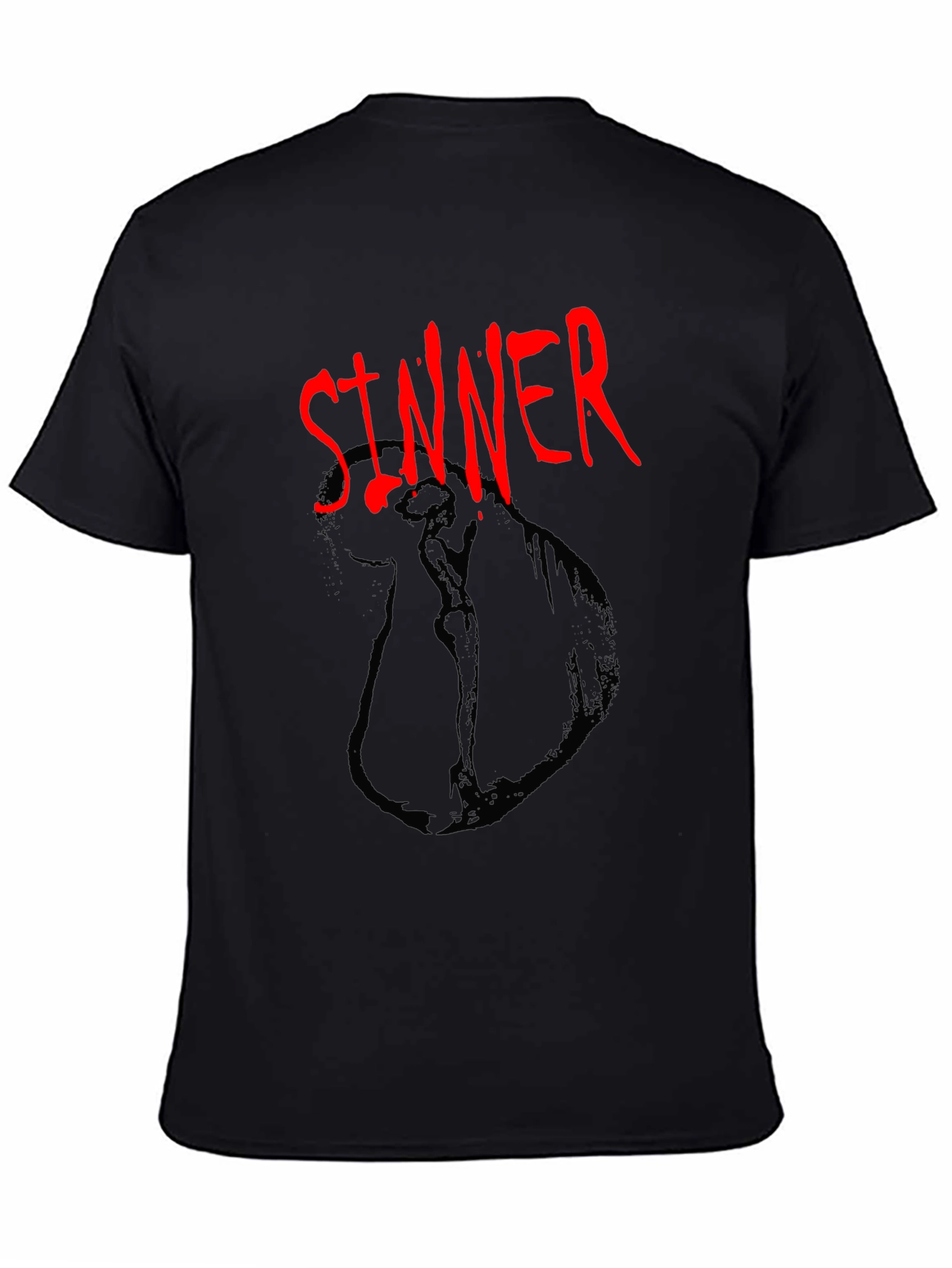 Sinner Graphic Tee - Dark Humor Fashion