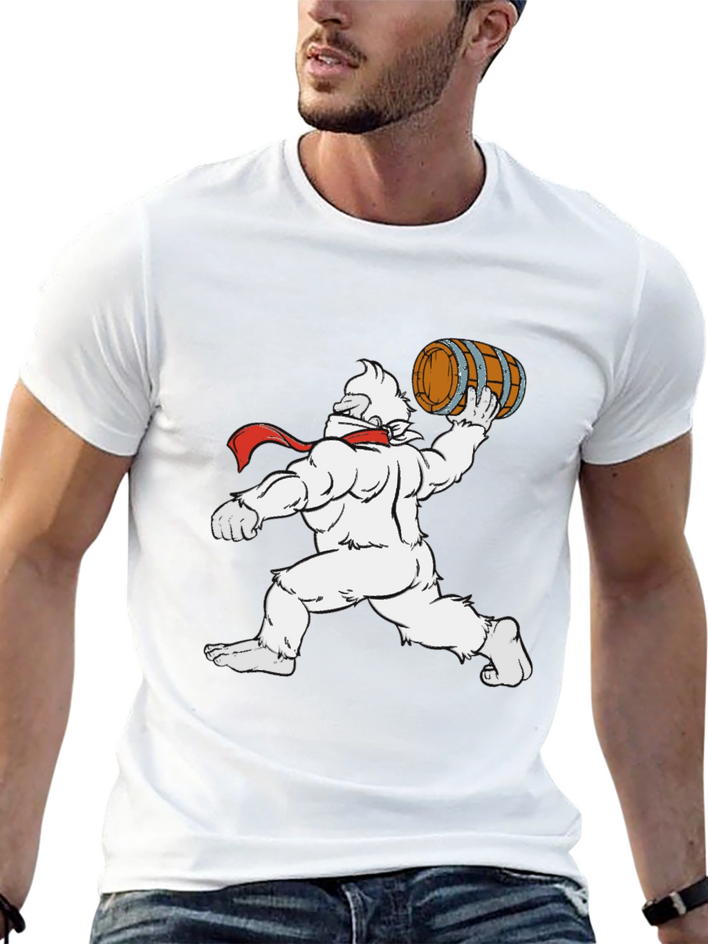 Yeti Barrel Toss Black T-Shirt