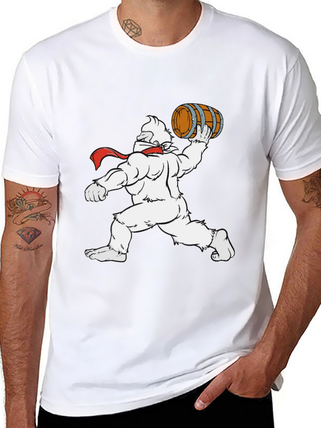 Yeti Barrel Toss Black T-Shirt