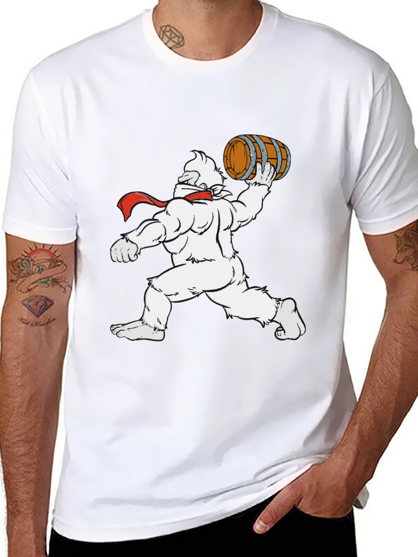 Yeti Barrel Toss Black T-Shirt