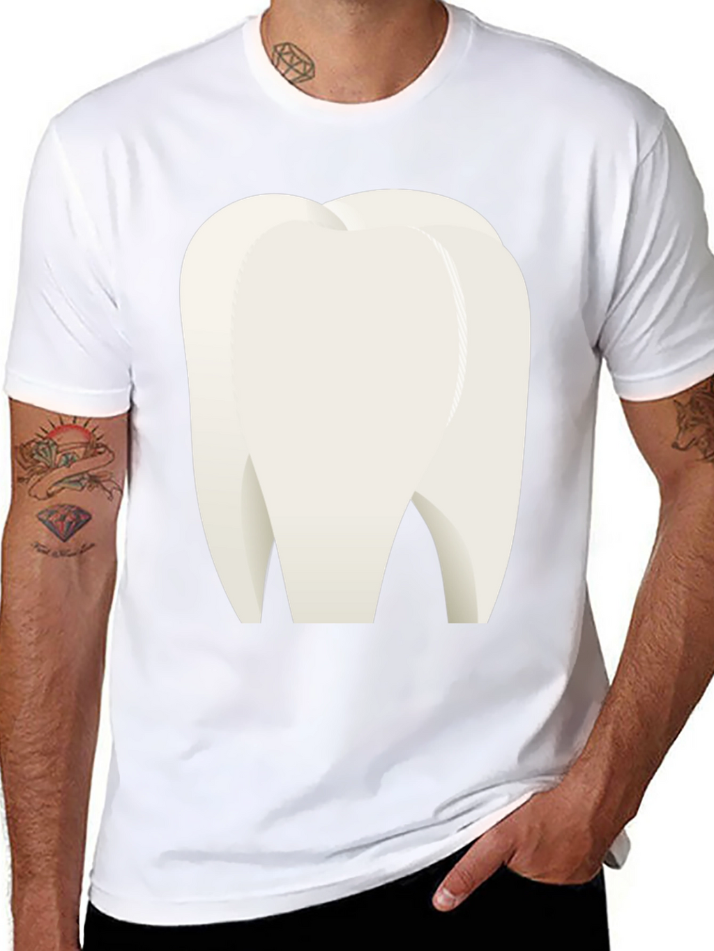 Humorous Tooth Graphic Tee - Dentist Apparel