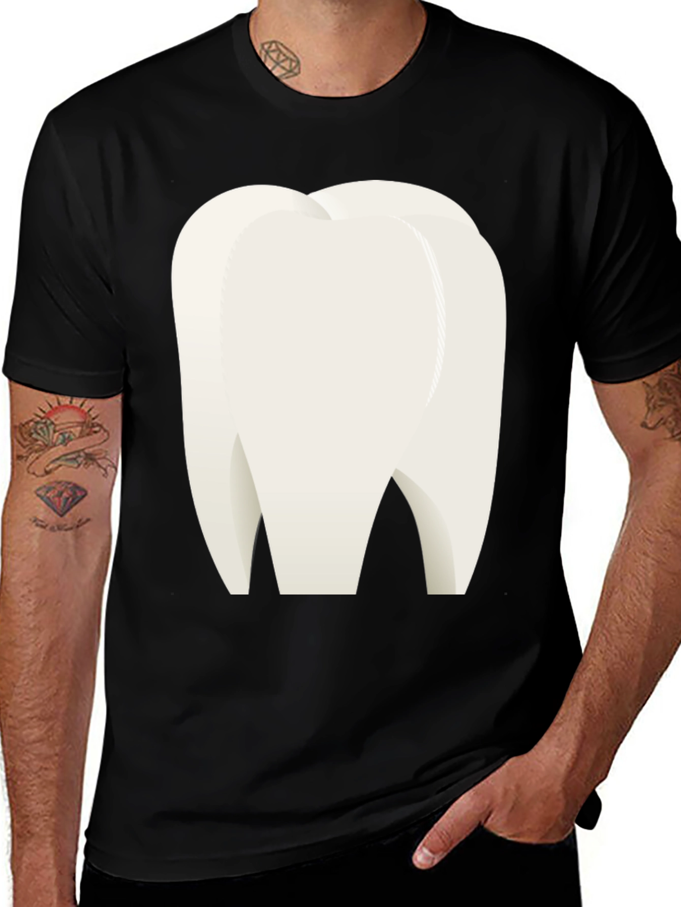 Humorous Tooth Graphic Tee - Dentist Apparel