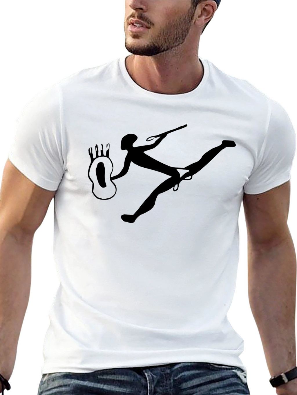 Cave Art T-Shirt - Black Cotton Tee