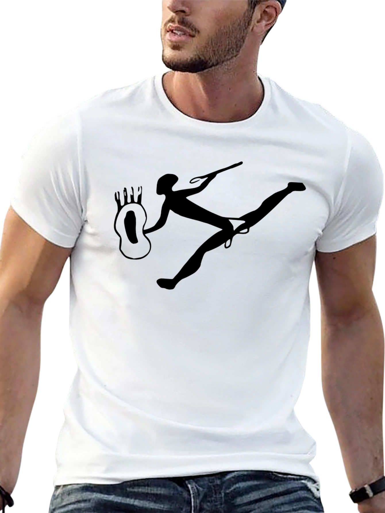 Cave Art T-Shirt - Black Cotton Tee