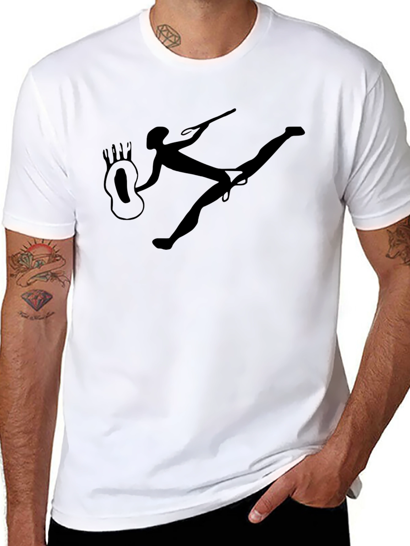 Cave Art T-Shirt - Black Cotton Tee