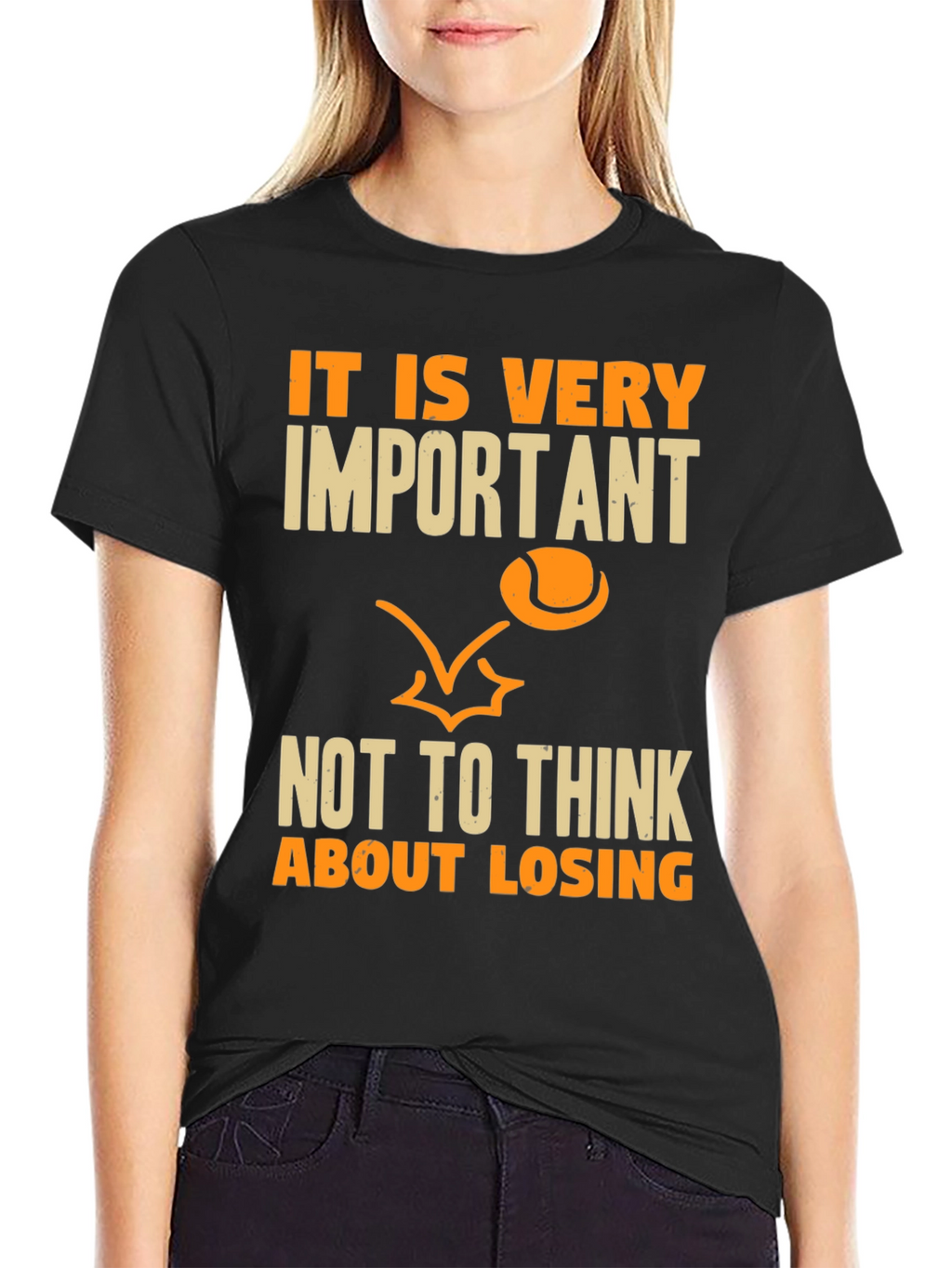 Motivational Tennis T-Shirt - Focus on Winning