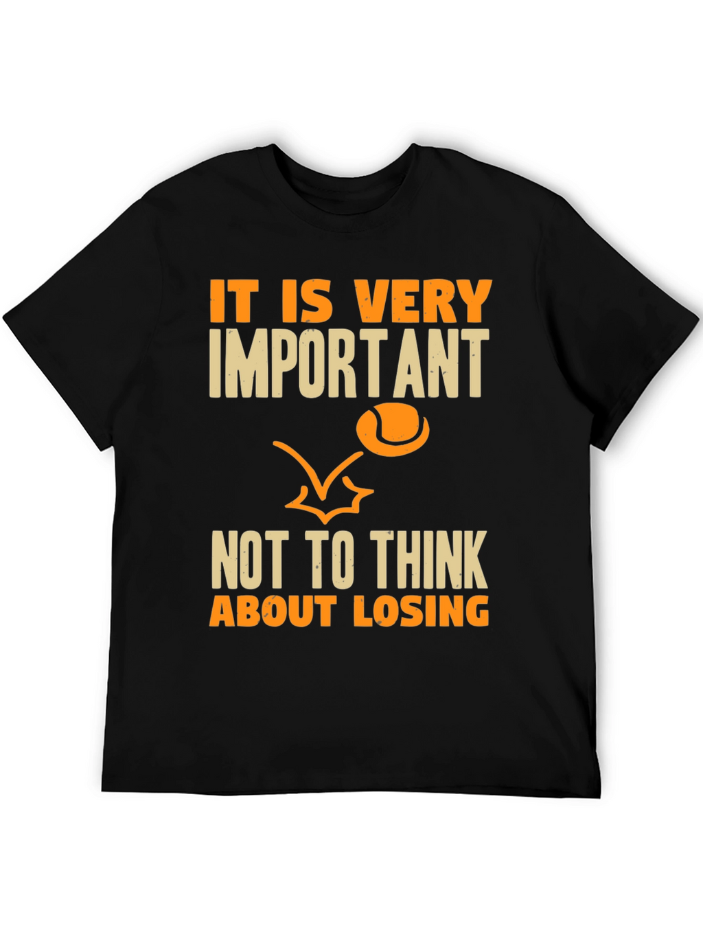 Motivational Tennis T-Shirt - Focus on Winning