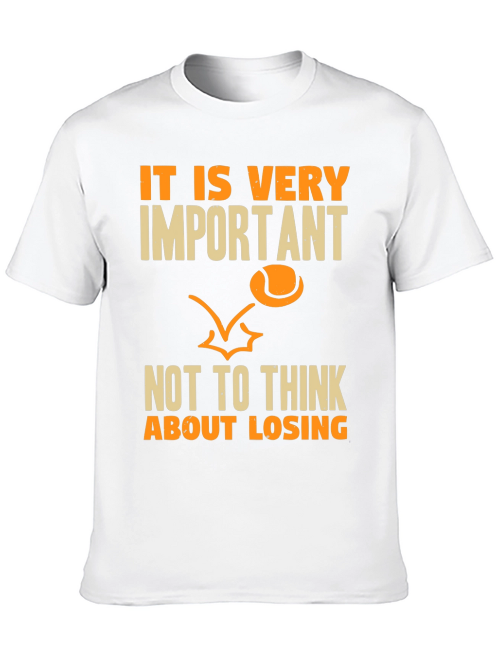 Motivational Tennis T-Shirt - Focus on Winning