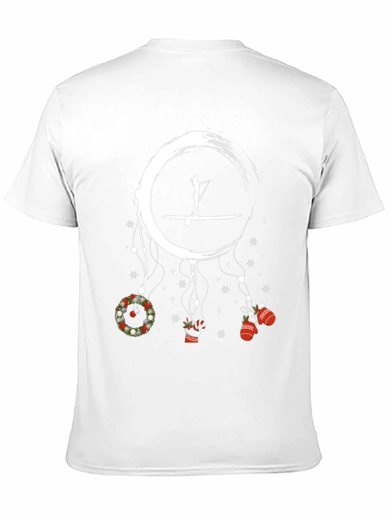 Festive Paddle Boarding Holiday T-Shirt