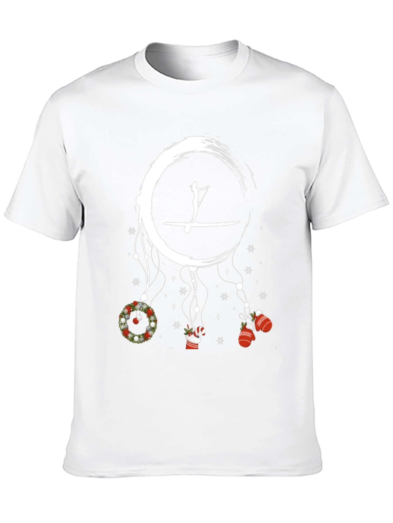Festive Paddle Boarding Holiday T-Shirt