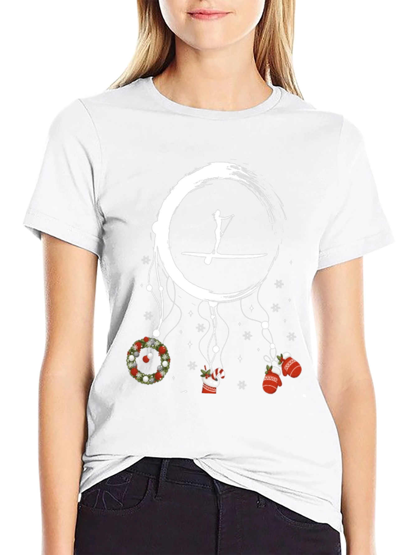 Festive Paddle Boarding Holiday T-Shirt