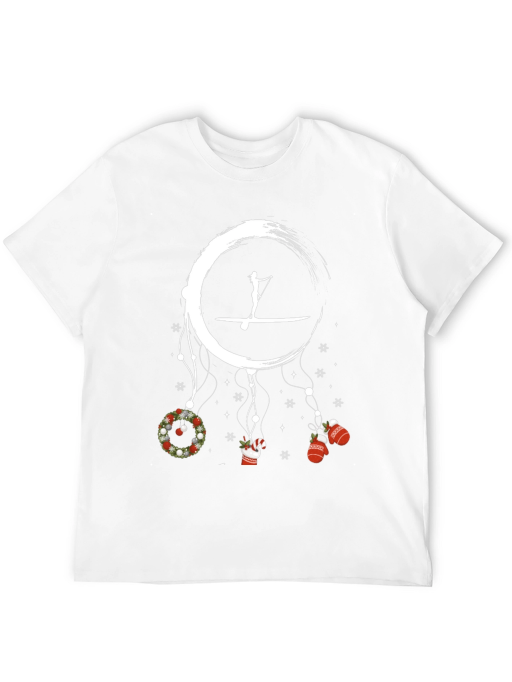 Festive Paddle Boarding Holiday T-Shirt