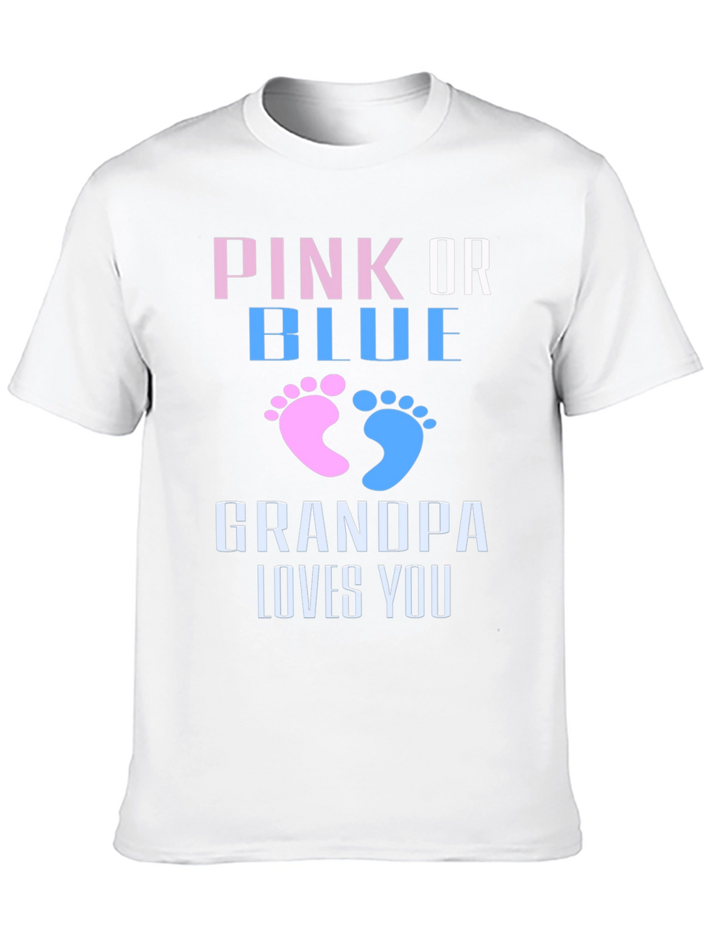 Gender Reveal Grandpa Loves You T-Shirt