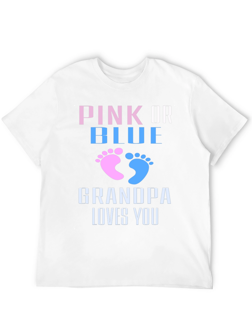 Gender Reveal Grandpa Loves You T-Shirt