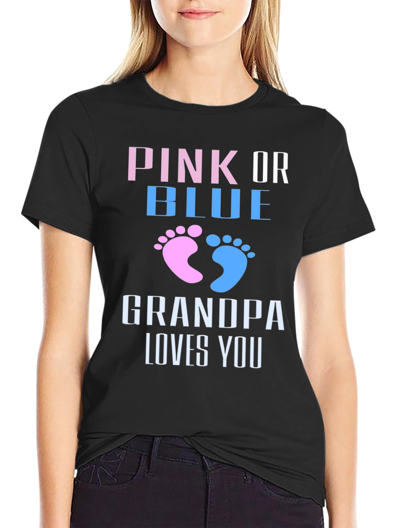 Gender Reveal Grandpa Loves You T-Shirt