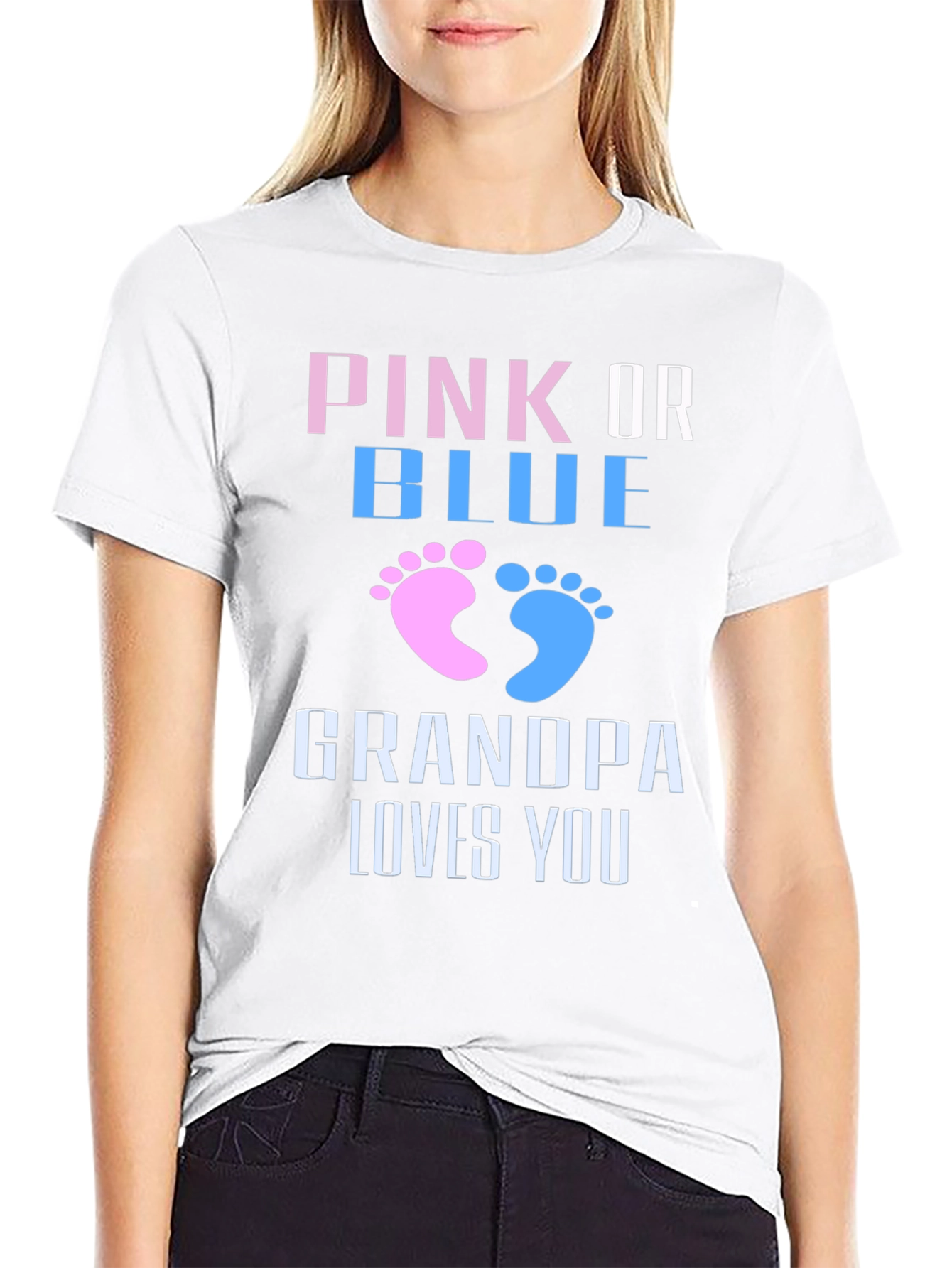 Gender Reveal Grandpa Loves You T-Shirt