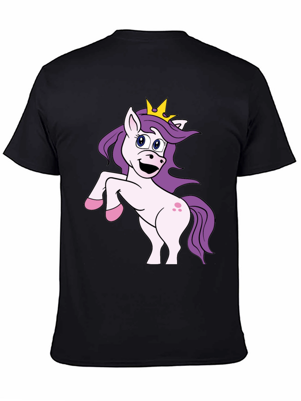 Unicorn Graphic Black T-Shirt