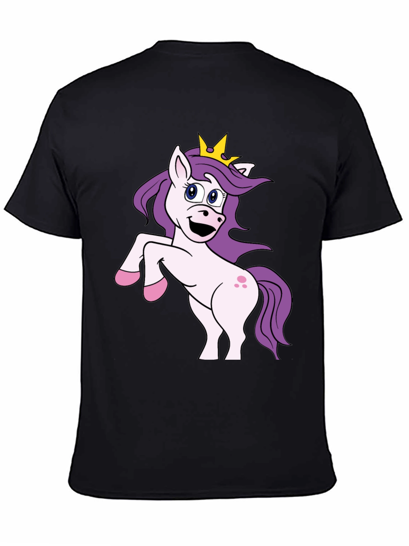 Unicorn Graphic Black T-Shirt
