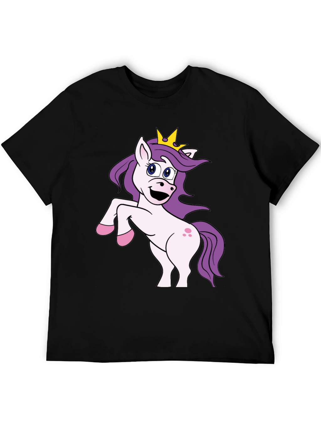 Unicorn Graphic Black T-Shirt