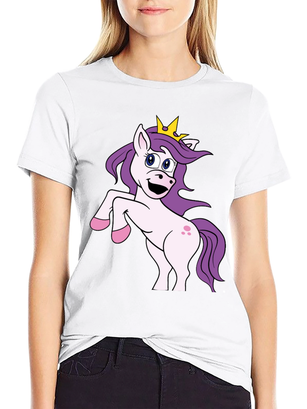 Unicorn Graphic Black T-Shirt