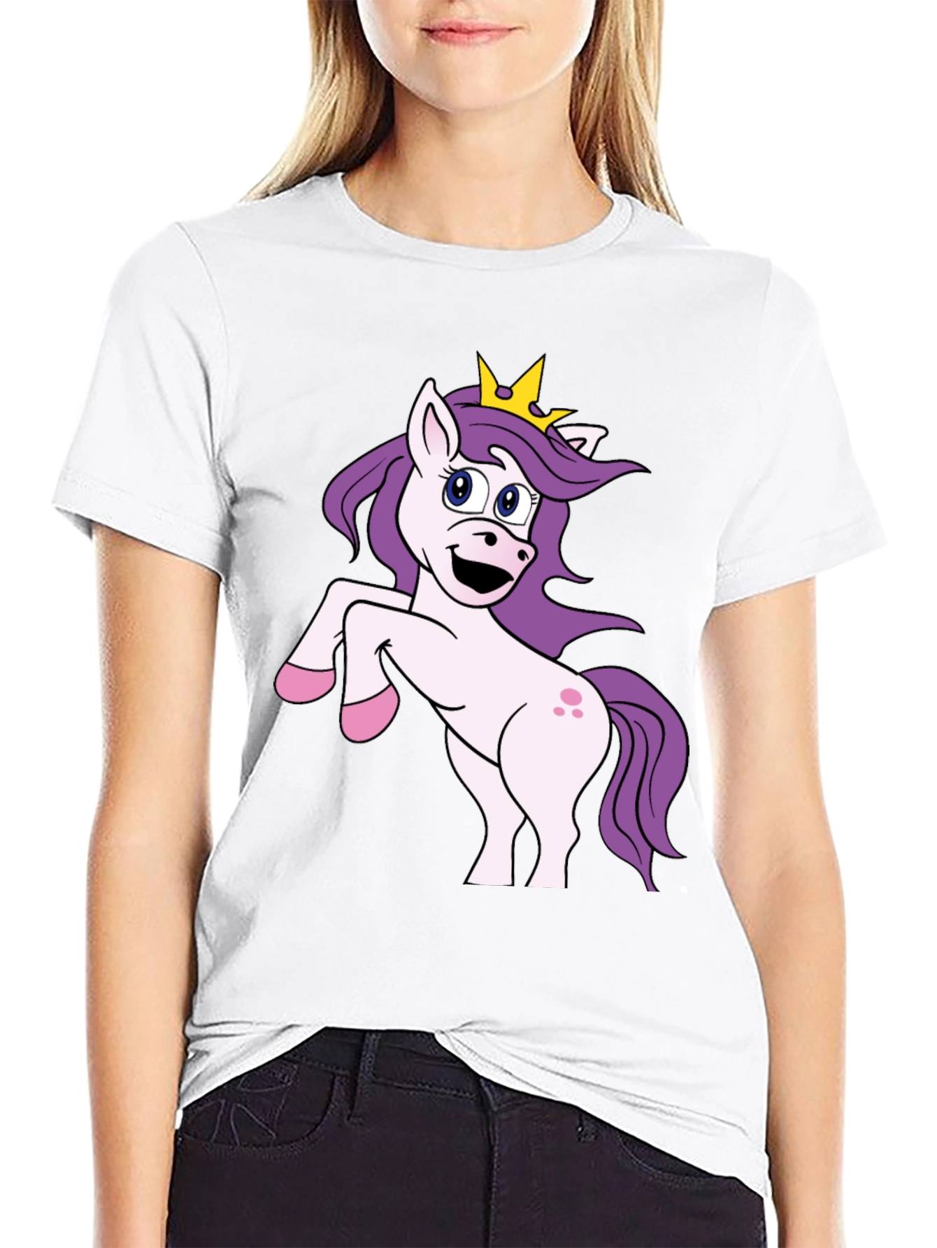 Unicorn Graphic Black T-Shirt