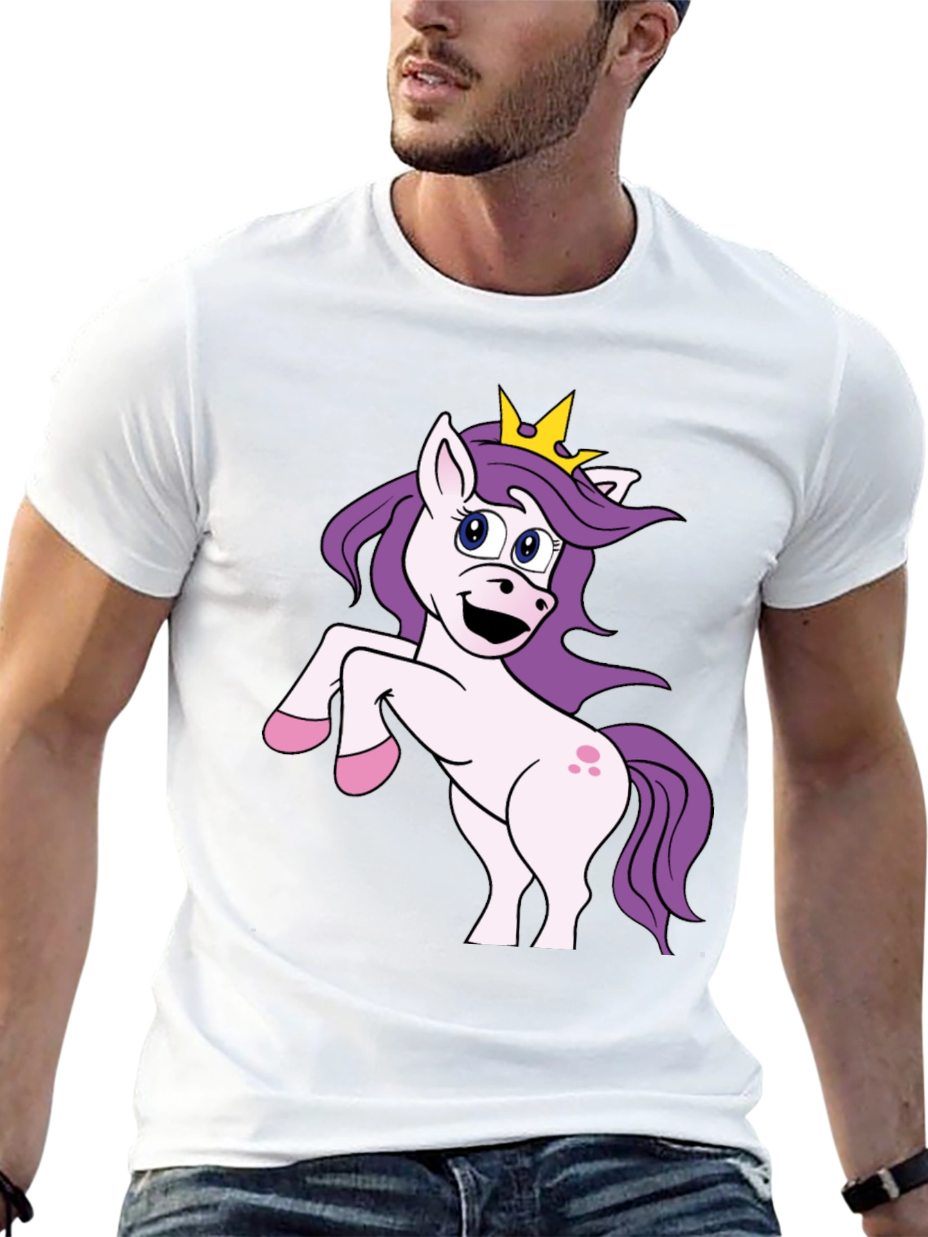 Unicorn Graphic Black T-Shirt