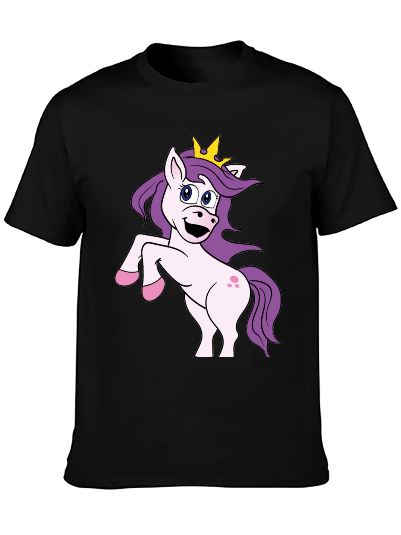 Unicorn Graphic Black T-Shirt