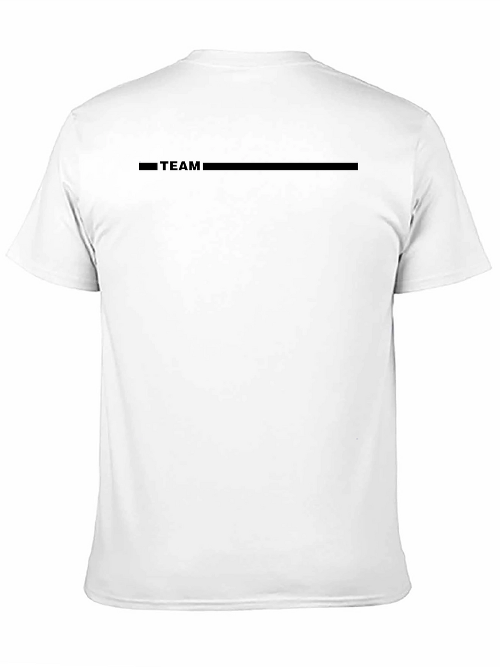 Mens Black TEAM Graphic Crewneck T-Shirt