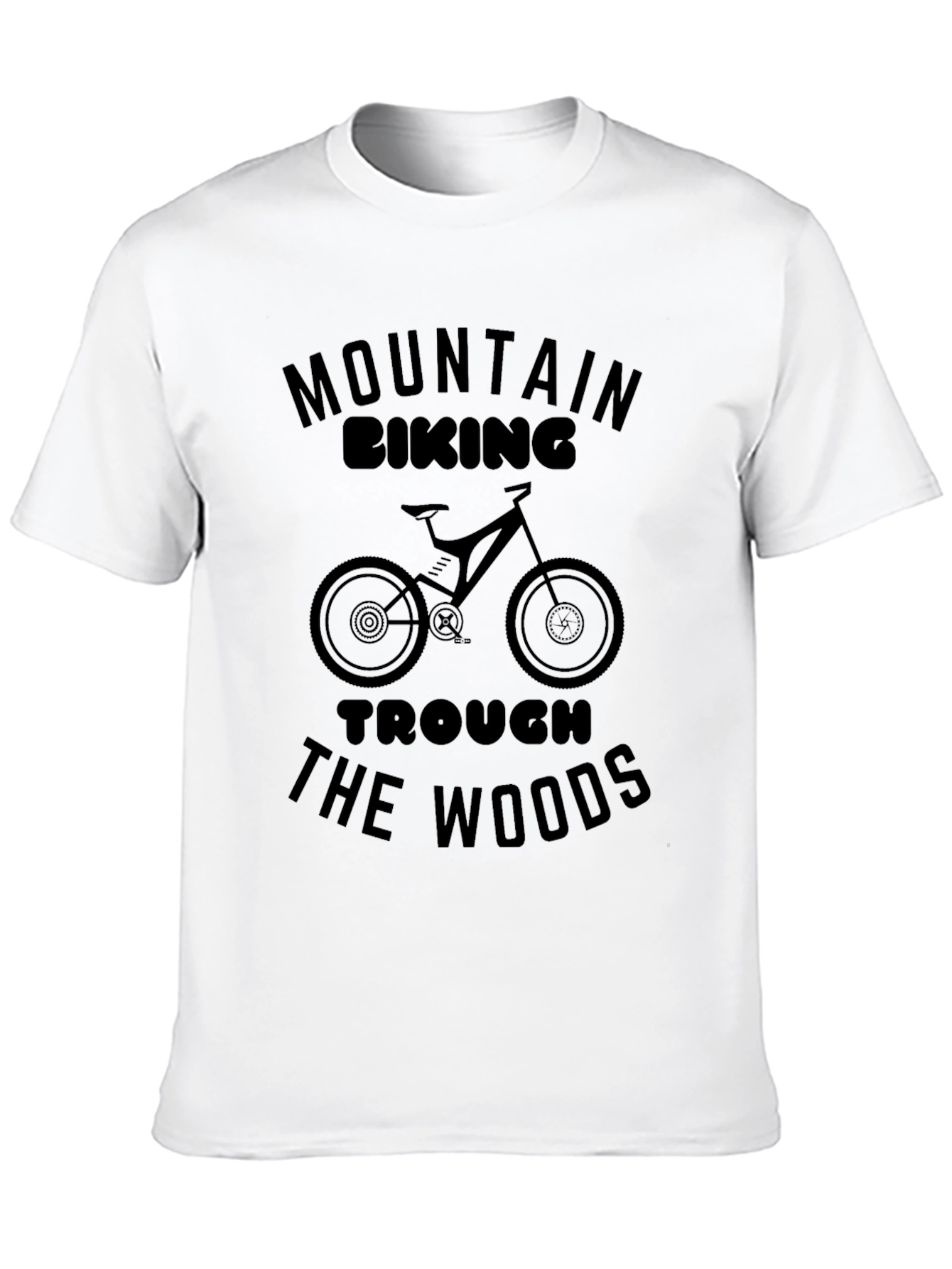 Mountain Biking Through The Woods Graphic Tee