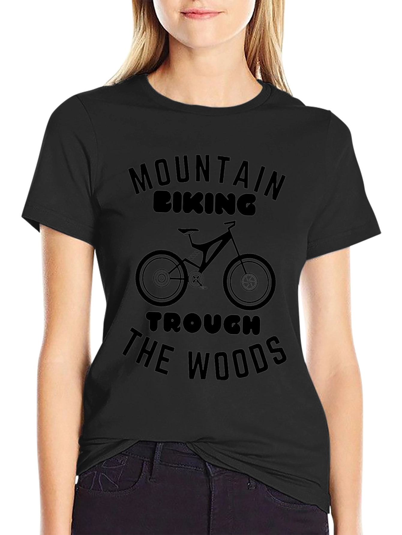 Mountain Biking Through The Woods Graphic Tee