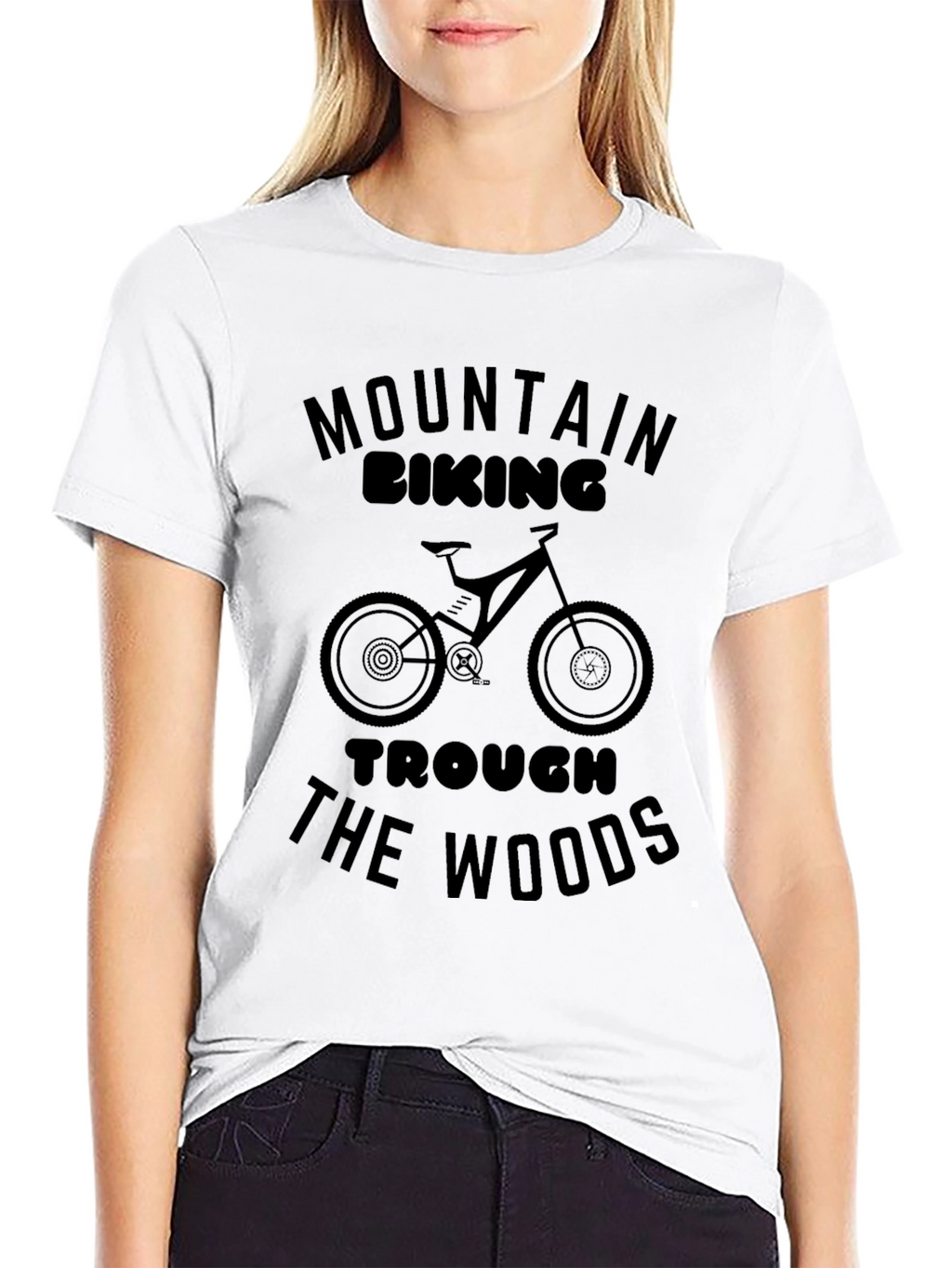 Mountain Biking Through The Woods Graphic Tee