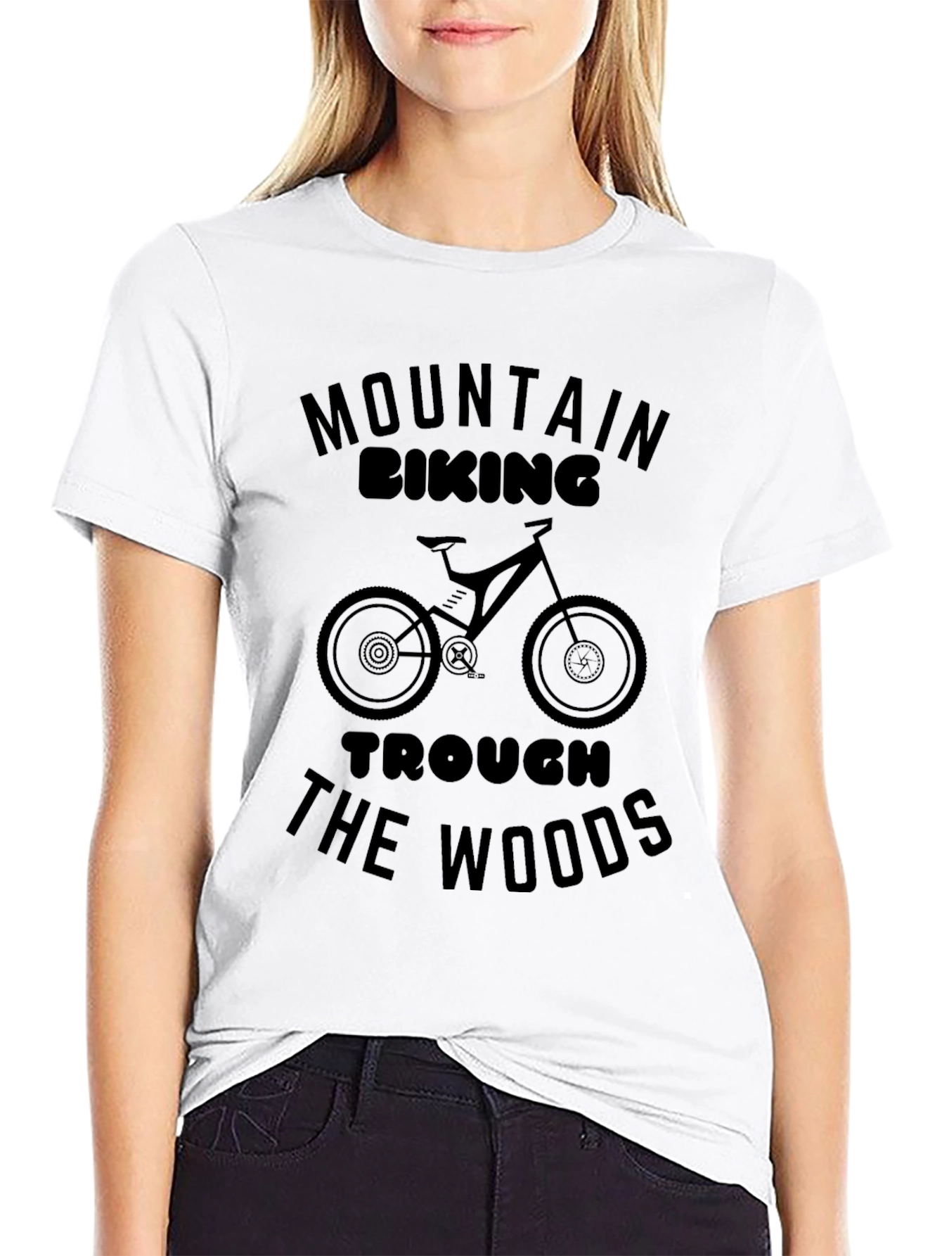 Mountain Biking Through The Woods Graphic Tee