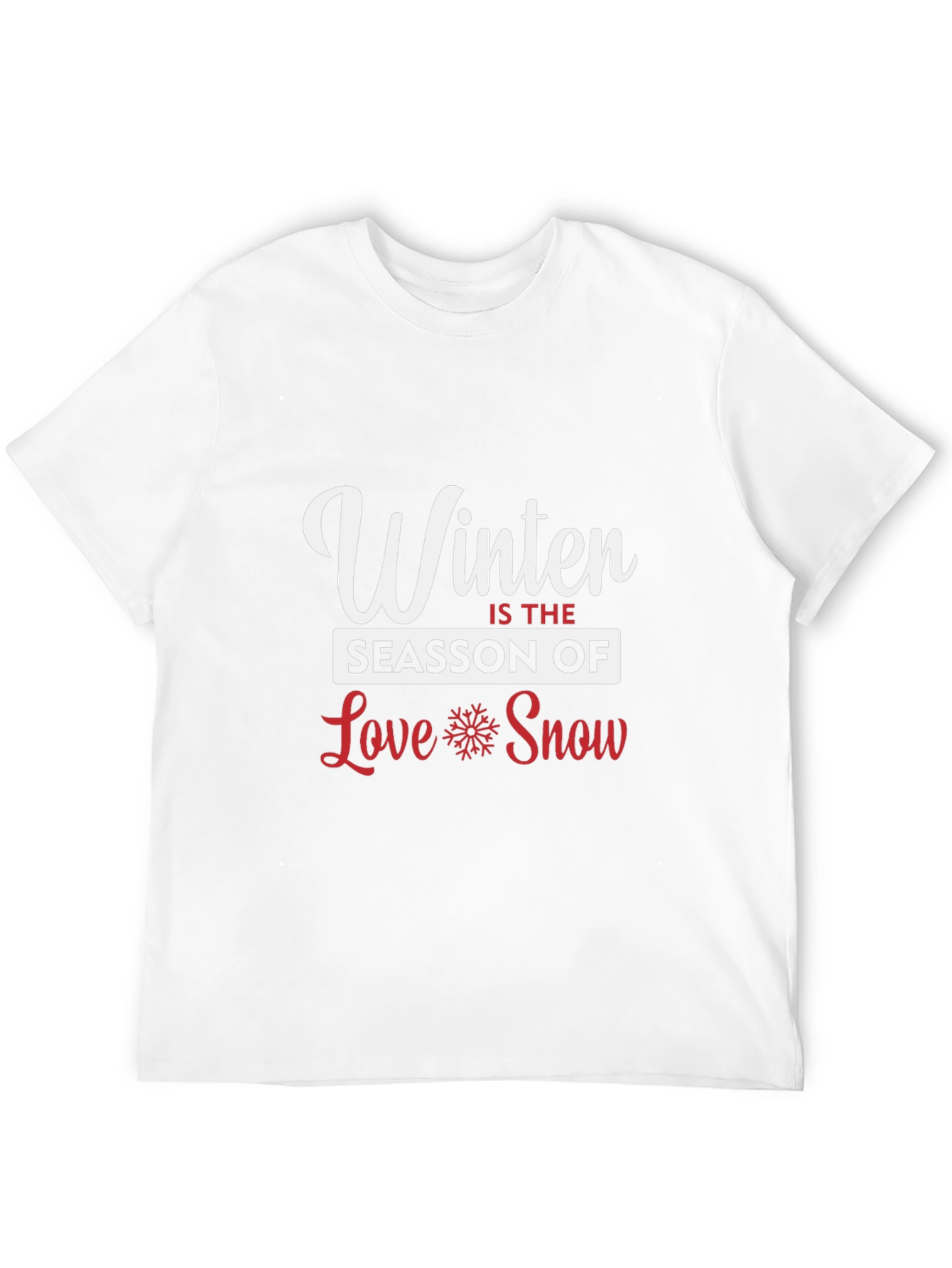 Winter Season Love Snow Graphic Tee