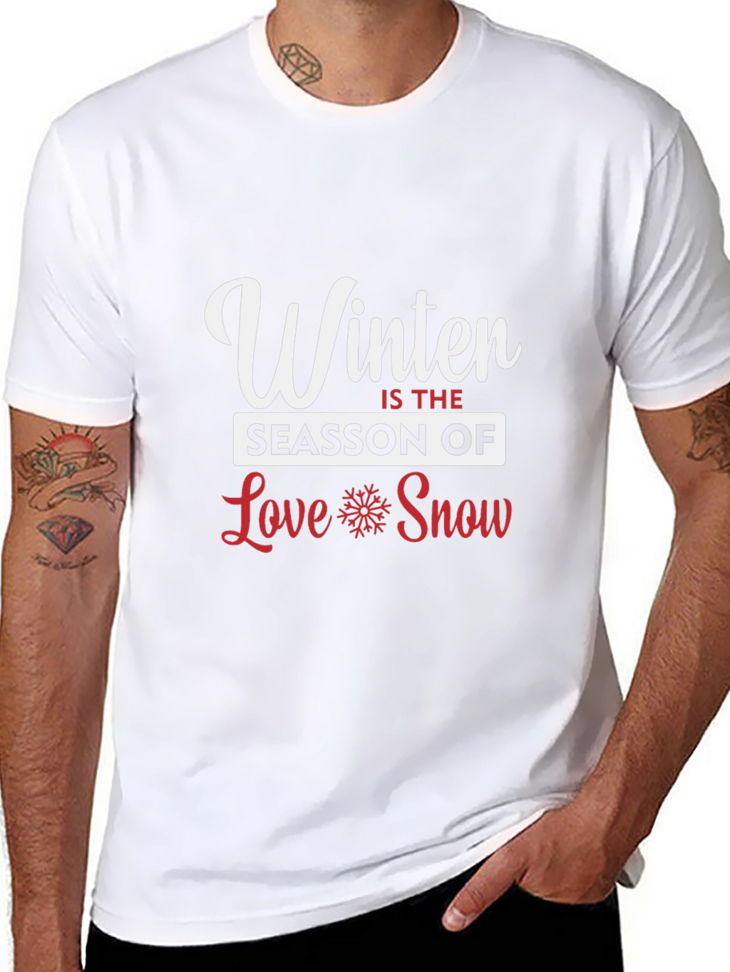 Winter Season Love Snow Graphic Tee