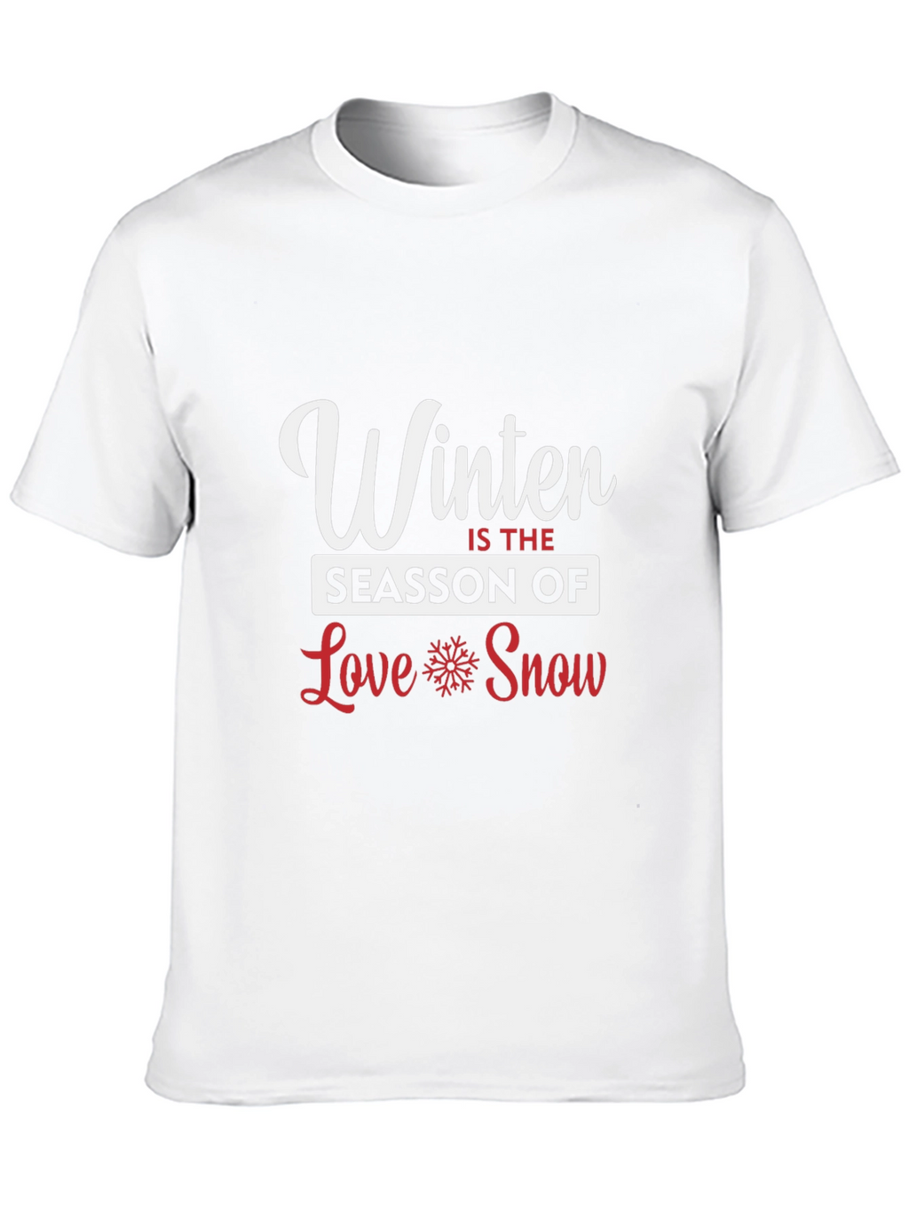Winter Season Love Snow Graphic Tee