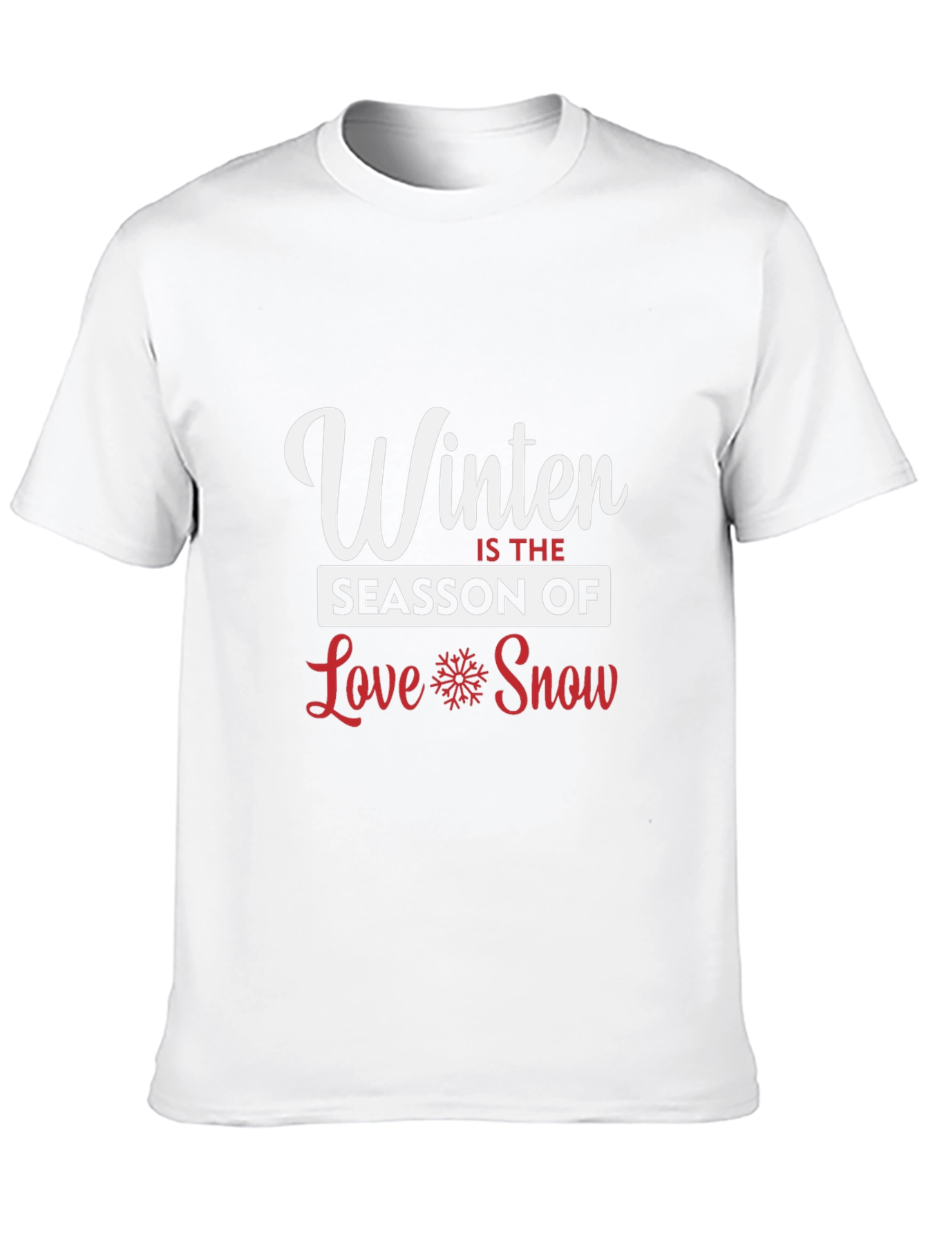 Winter Season Love Snow Graphic Tee