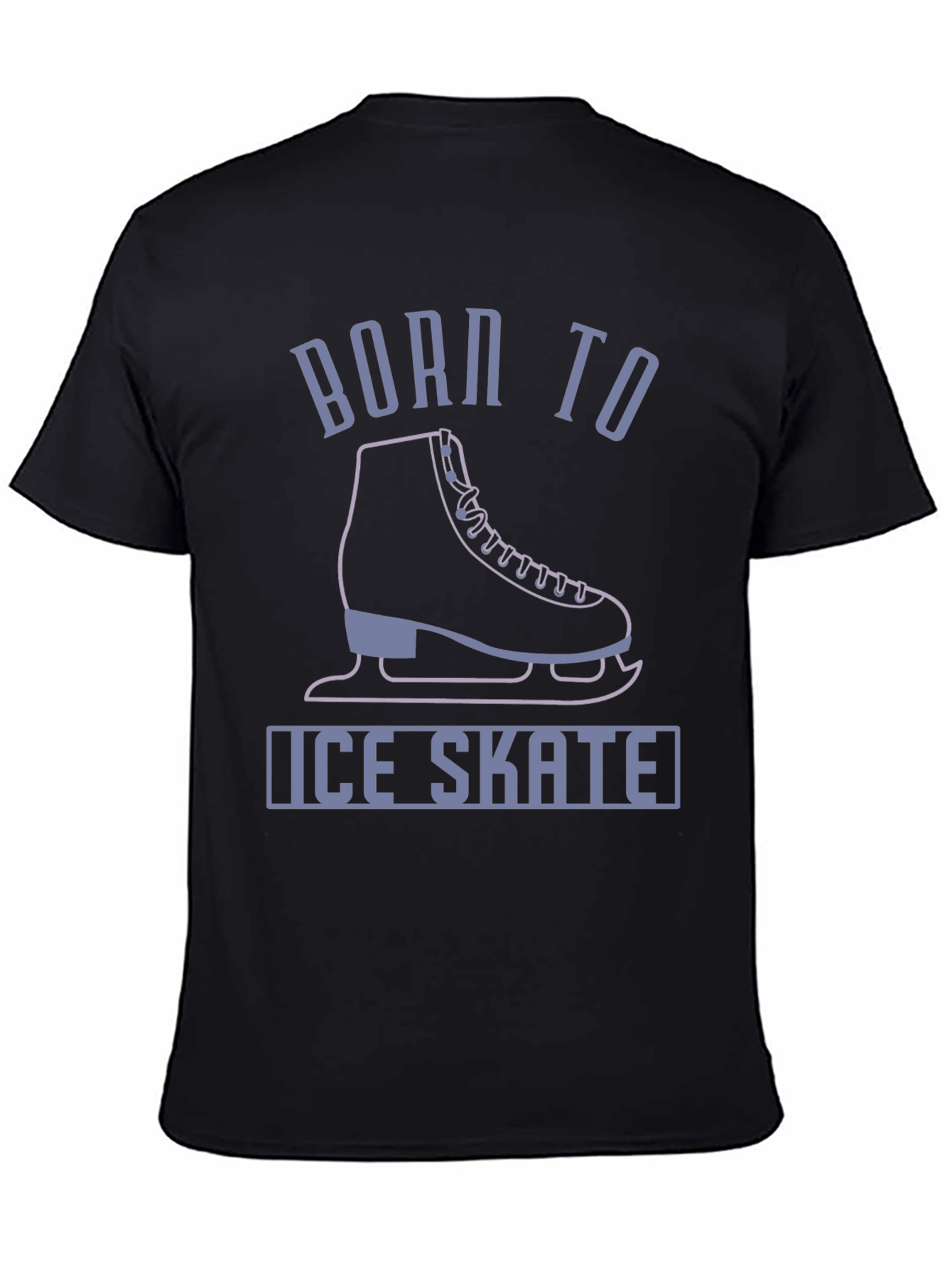 Born to Ice Skate T-Shirt - Black Graphic Tee