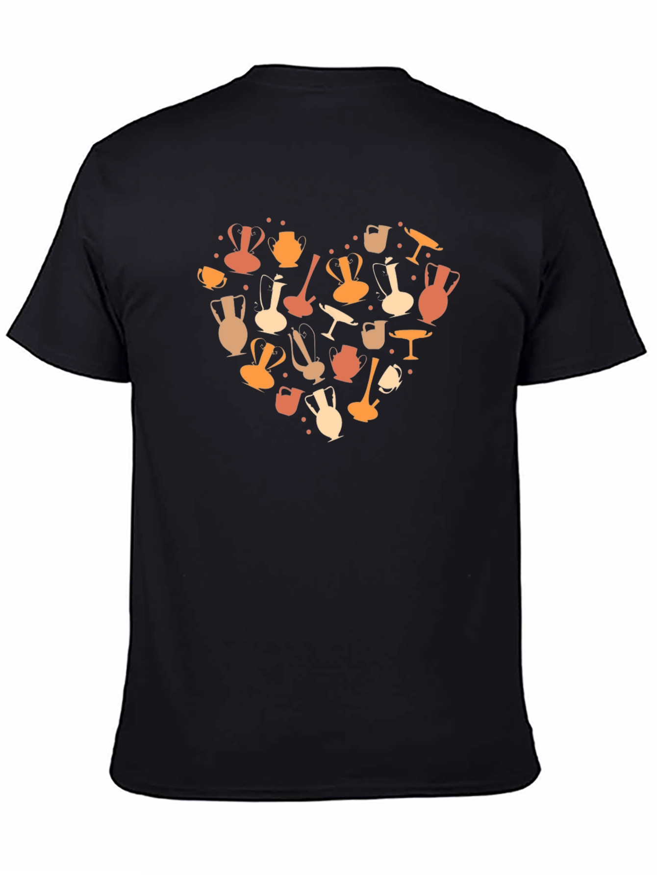 Pottery Heart Graphic Tee - Unique Design Casual Comfort