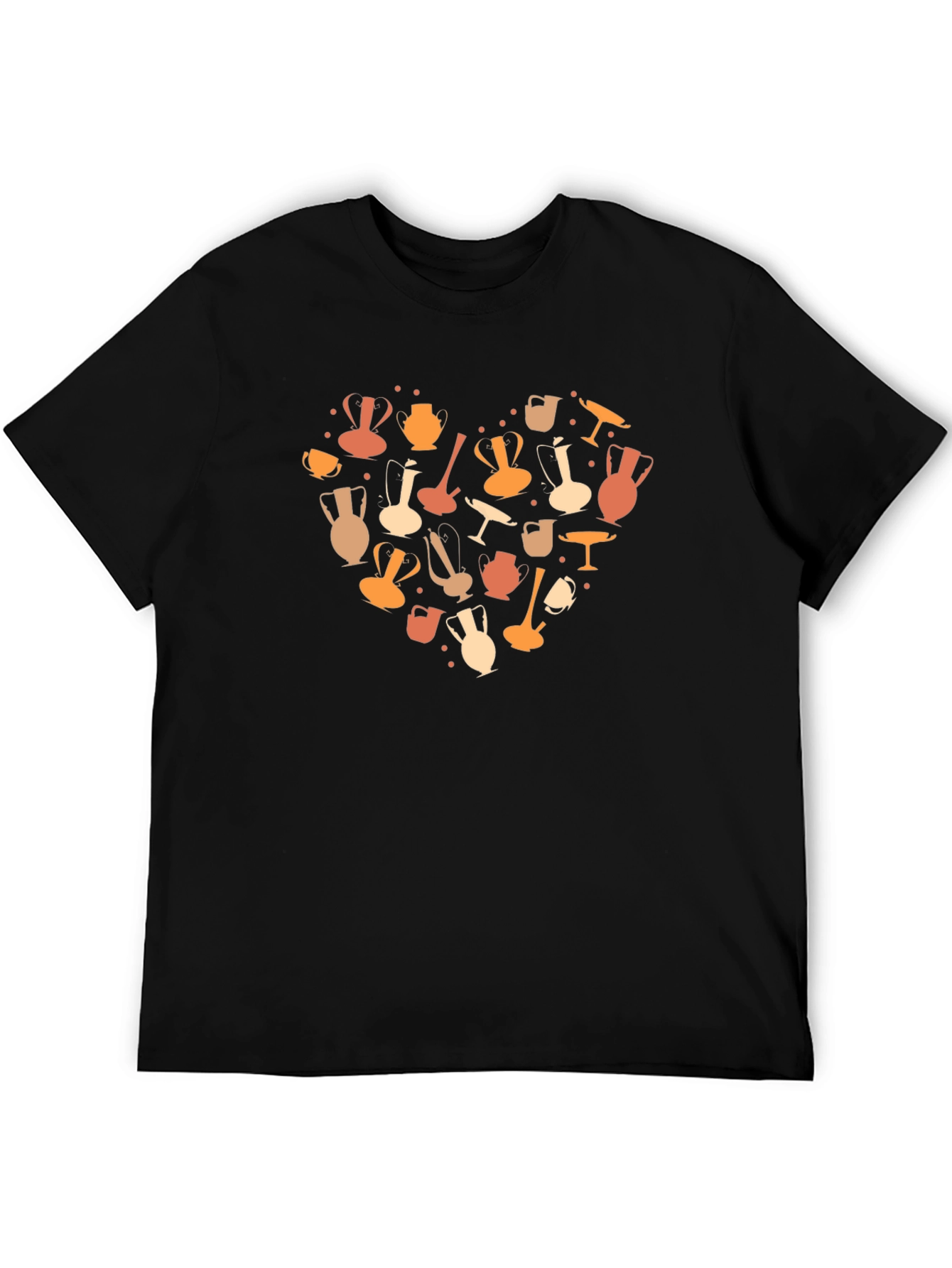 Pottery Heart Graphic Tee - Unique Design Casual Comfort