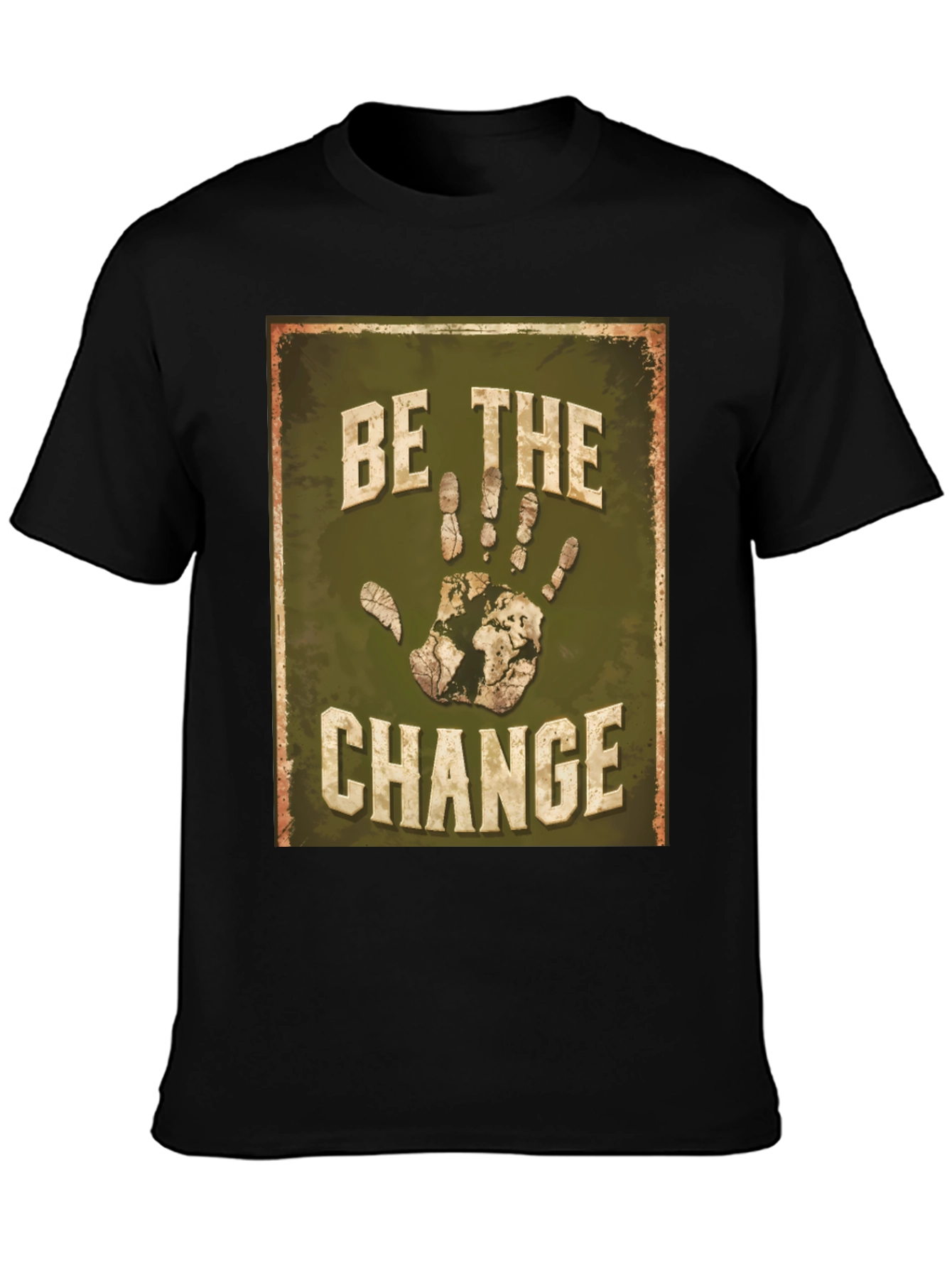 Be the Change Earth Hand T-Shirt