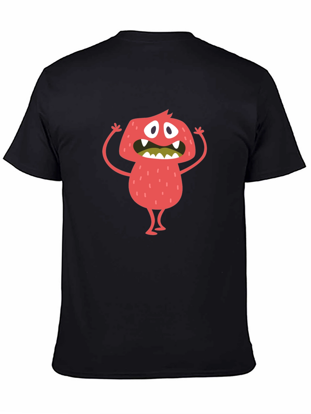 Monster Graphic Black T-Shirt
