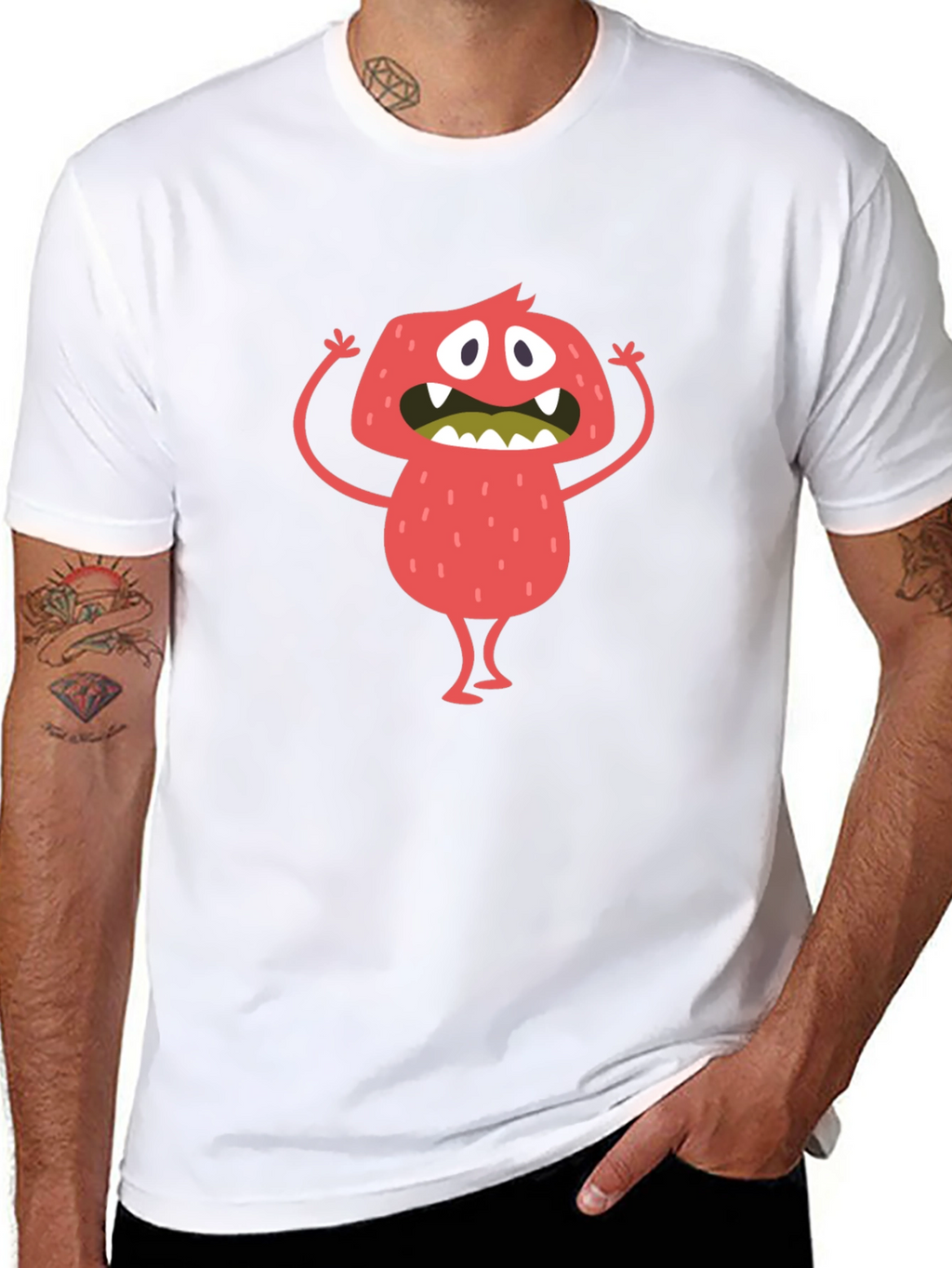 Monster Graphic Black T-Shirt