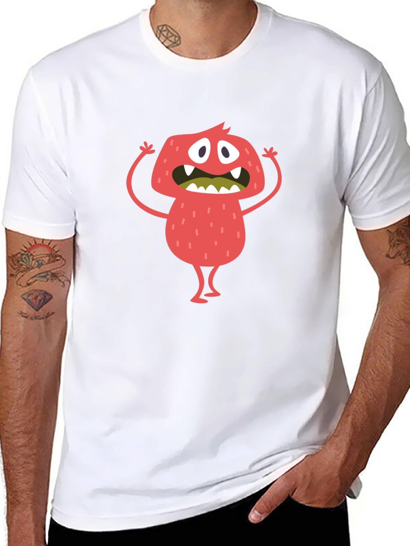 Monster Graphic Black T-Shirt