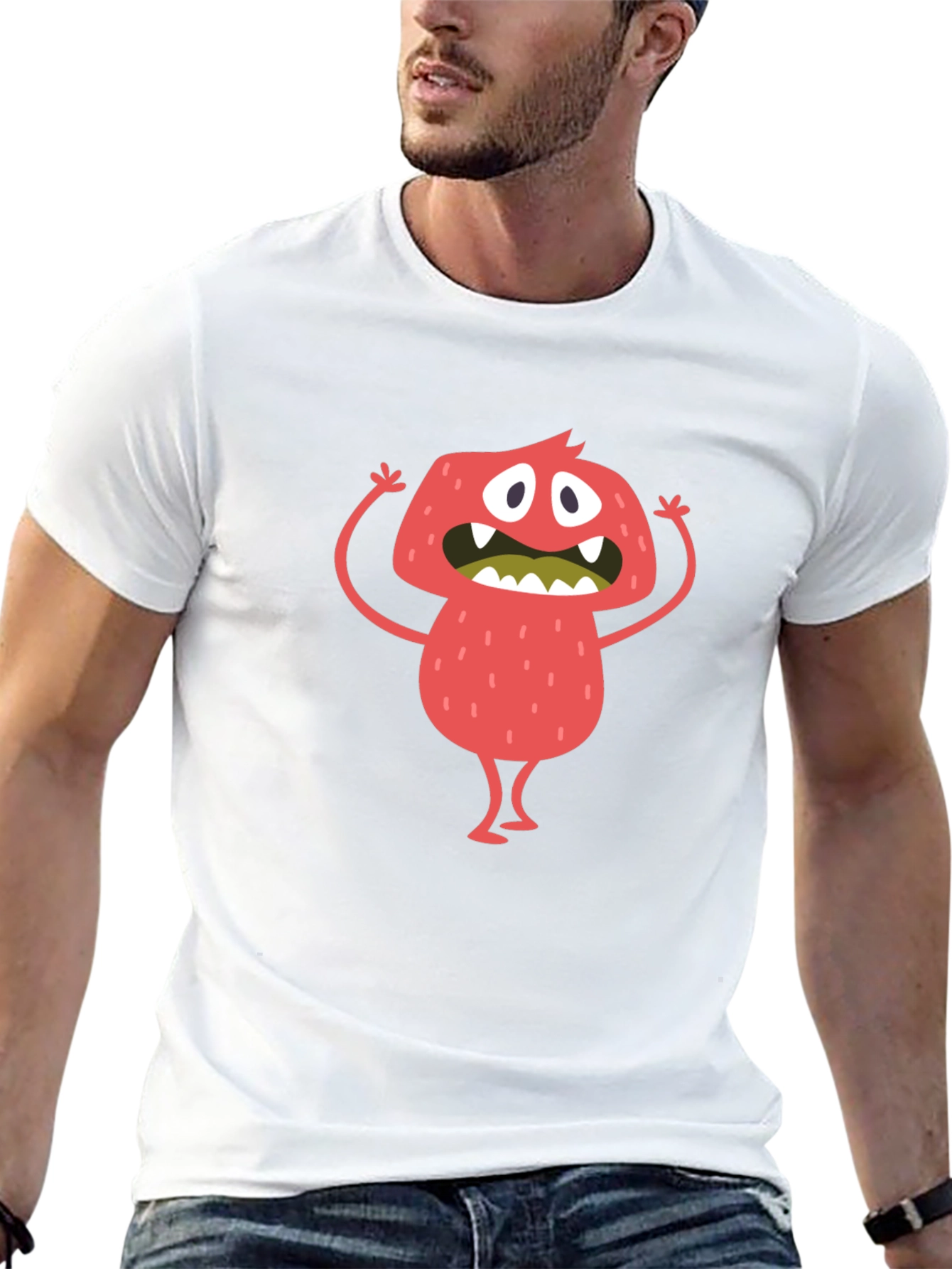 Monster Graphic Black T-Shirt