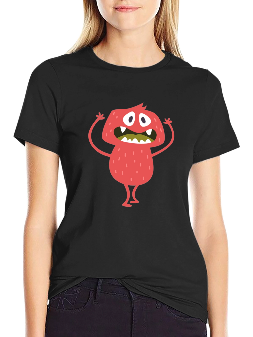 Monster Graphic Black T-Shirt