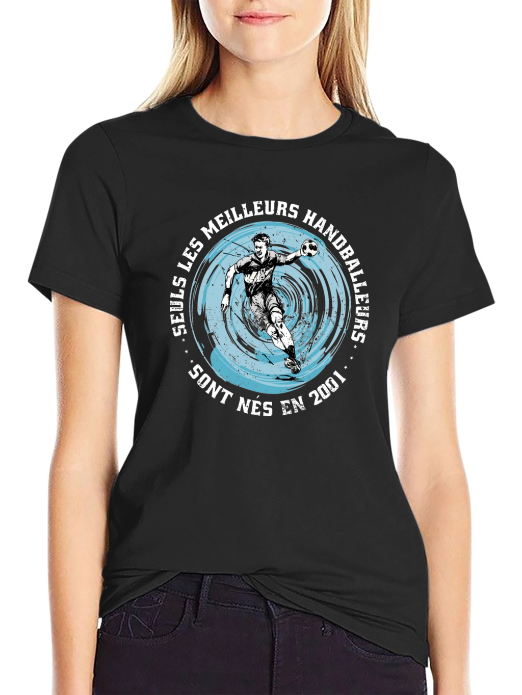 Handball Player Graphic T-Shirt - Born in 2001