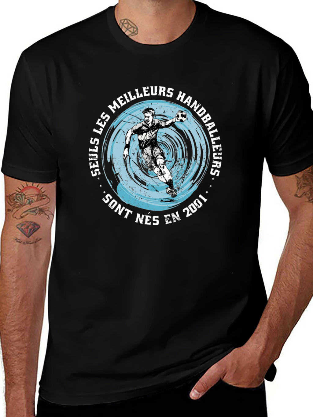 Handball Player Graphic T-Shirt - Born in 2001