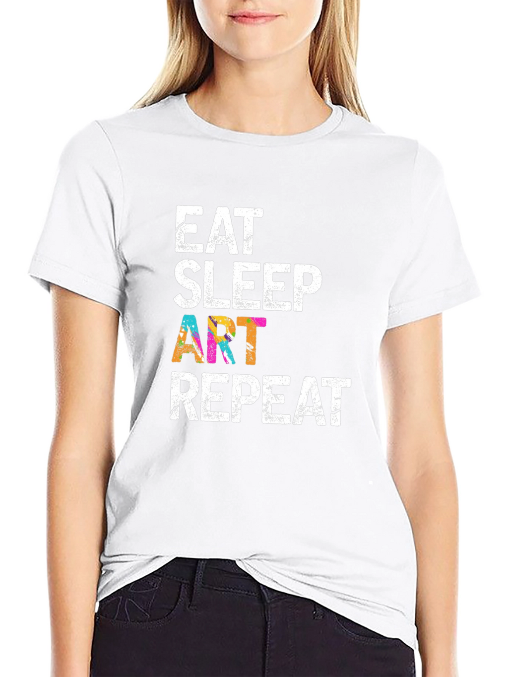 Eat Sleep Art Repeat Graphic T-Shirt